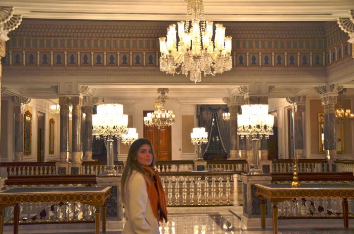 Parte interna do Palácio em Istambul
