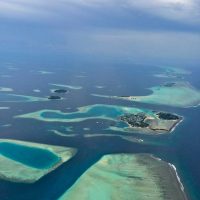 Vista aérea Ilhas Maldivas