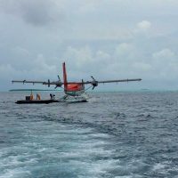 Hidroavião para chegar as Ilhas Maldivas
