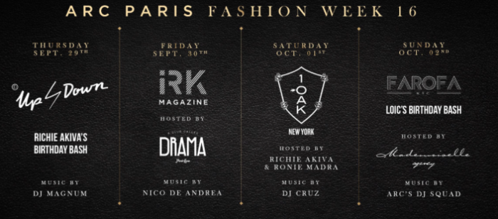 Programação da Paris Fashion Week
