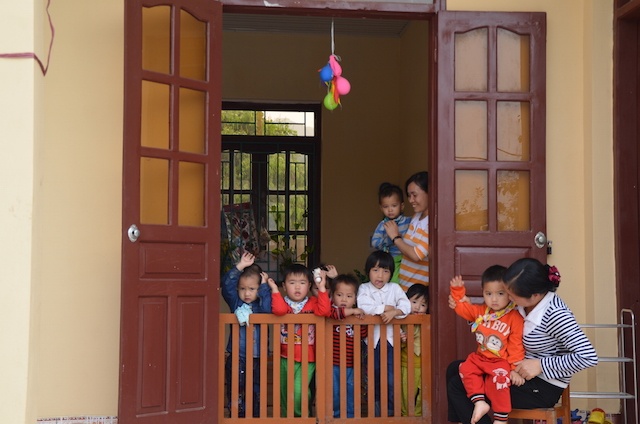 Escola para crianças no Vietnã