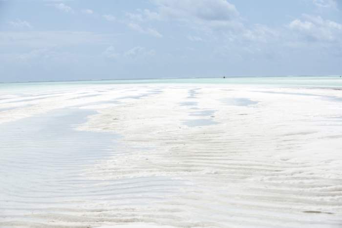 Maré baixa em Zanzibar