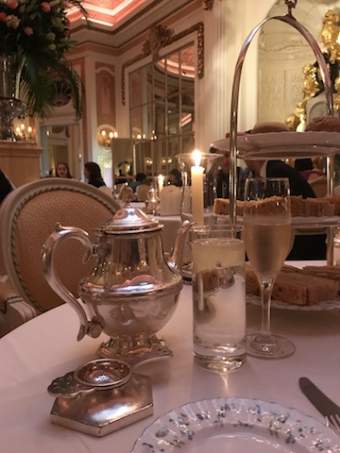chá da tarde no Ritz