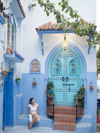Como chegar na cidade azul do Marrocos